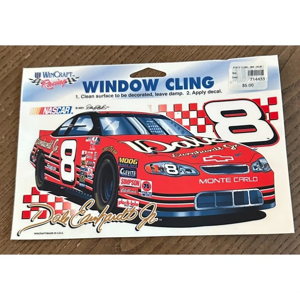 2000 Unused‎ Dale Earnhardt Jr Window Cling NASCAR Chevy #8